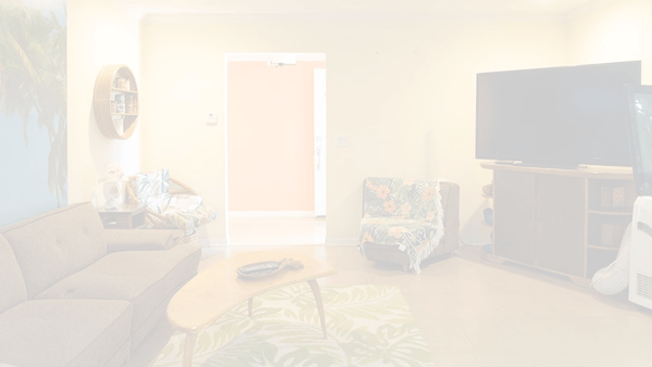 Darkened banner of a person redesigning a wall