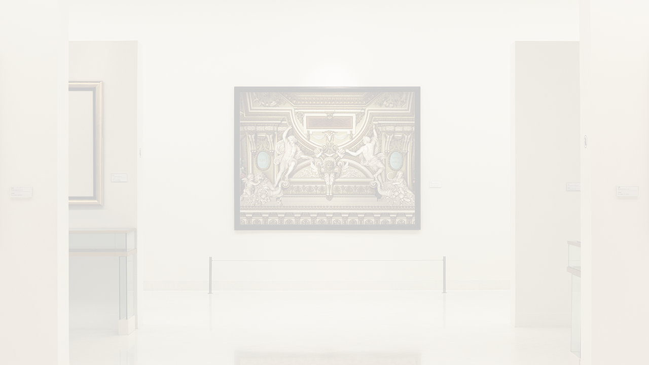 Whitened image of a picture in a museum