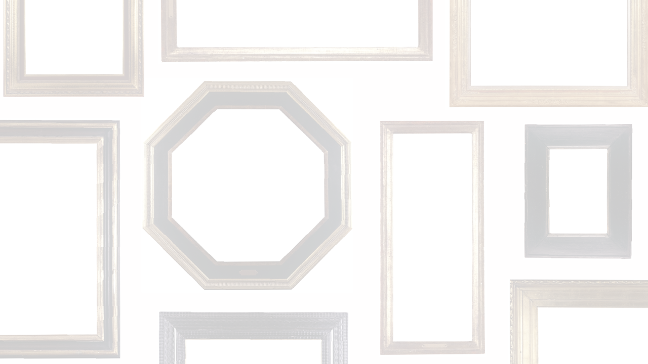 An image of empty picture frames
