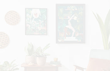 whitened image of a picture wall