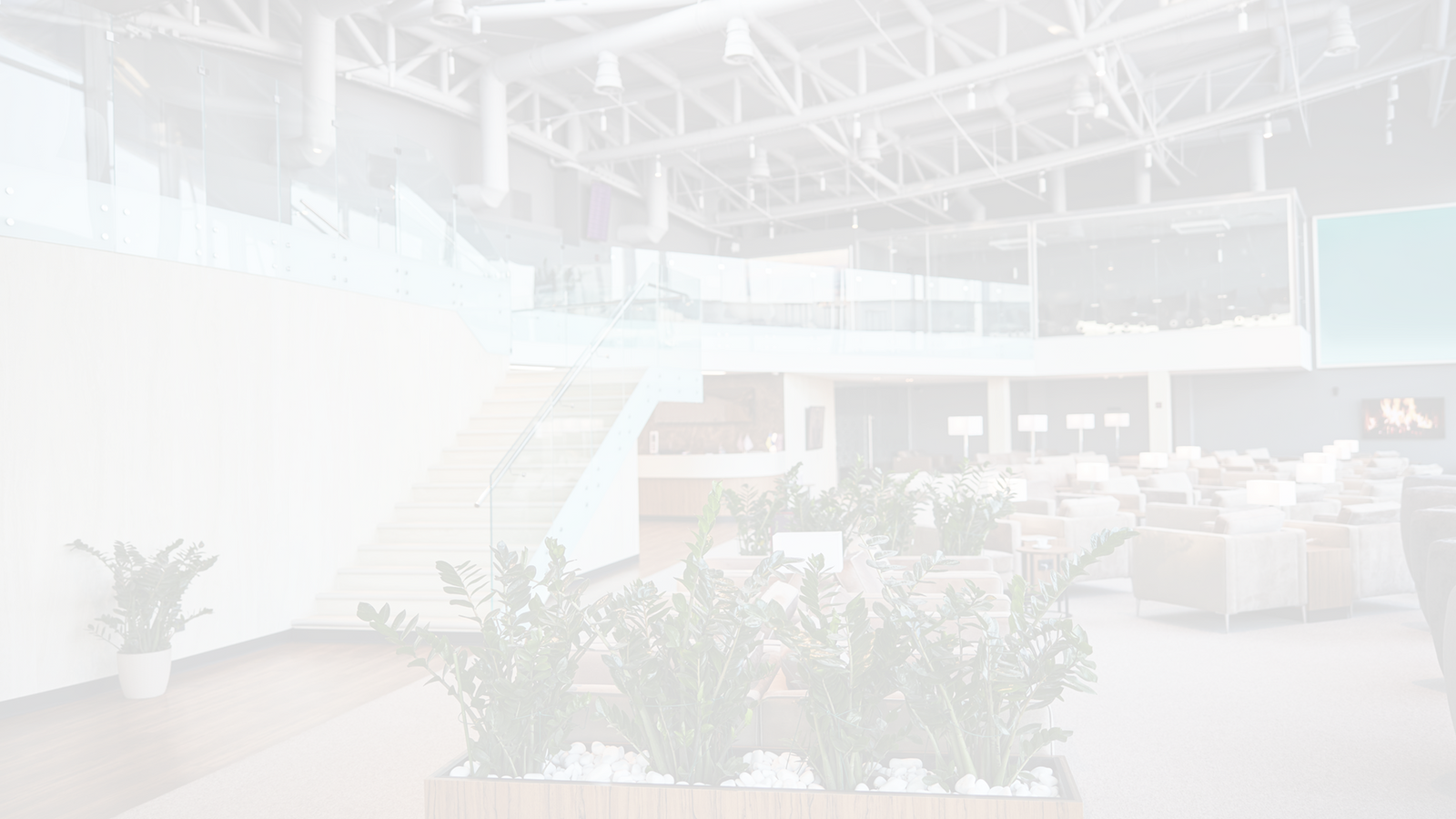 Whitened image of a trade show