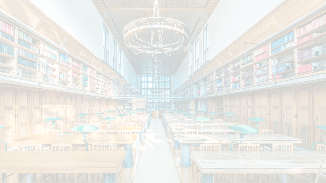 Whitened image of a library