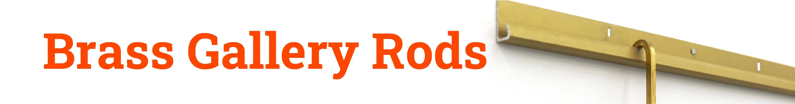 Brass Gallery Rods - Picture Hang Solutions