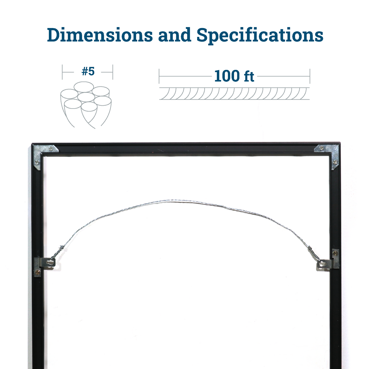 No. 5 Braided Picture Wire 100ft.