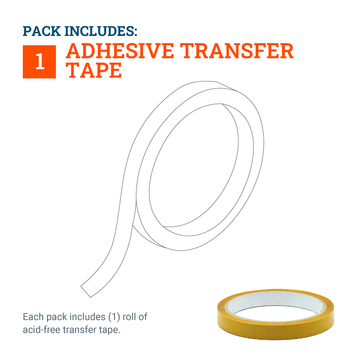 Acid-Free Adhesive Transfer Tape