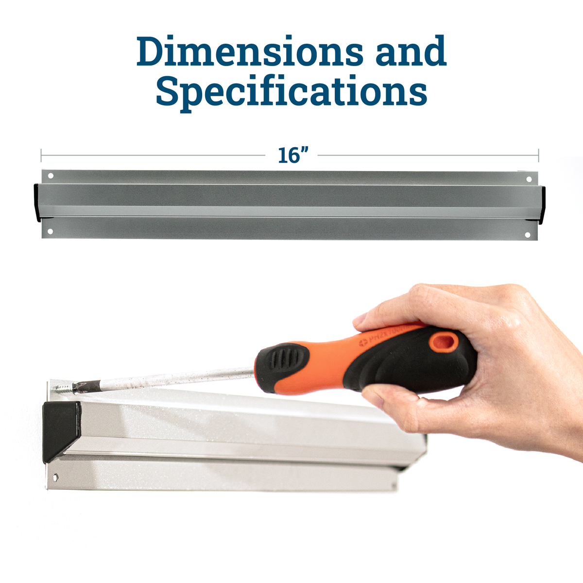 16-Inch Clip-it Paper Rail