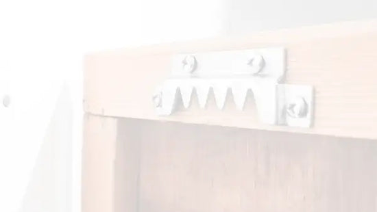 a sawtooth hanger on the back of a frame