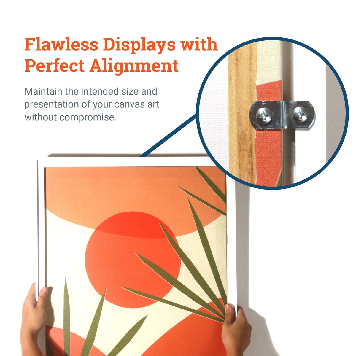 1/4“ Canvas Offset Clips - S-HWR-OS14X - Picture Hang Solutions