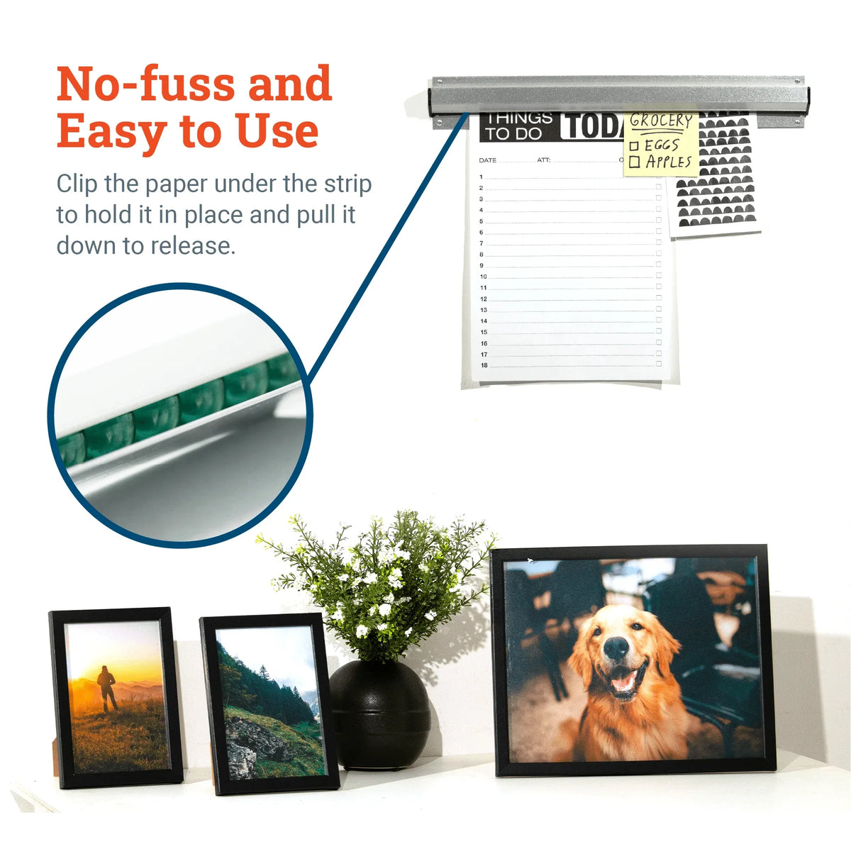 16 - Inch Clip - it Paper Rail - S-HWR-CLIPIT16 - Picture Hang Solutions