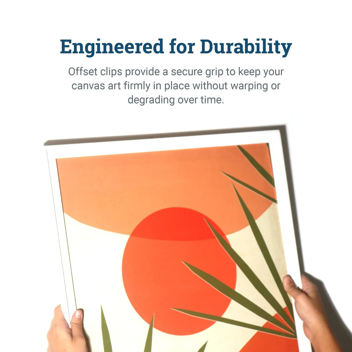 1/8“ Canvas Offset Clips - S-HWR-OS18X - Picture Hang Solutions