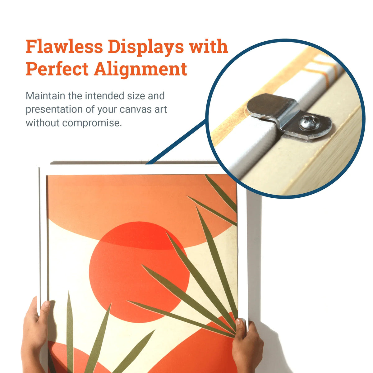 1/8“ Canvas Offset Clips - S-HWR-OS18X - Picture Hang Solutions