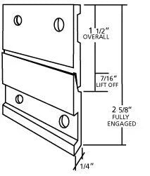 2 1/2 Heavy Duty Cleat - Sold Individually - S-HWR-164 - Picture Hang Solutions