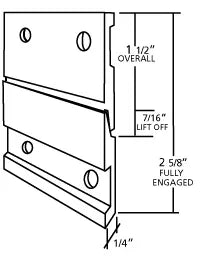 2 1/2 Heavy Duty Cleat - Sold Individually - S-HWR-164 - Picture Hang Solutions