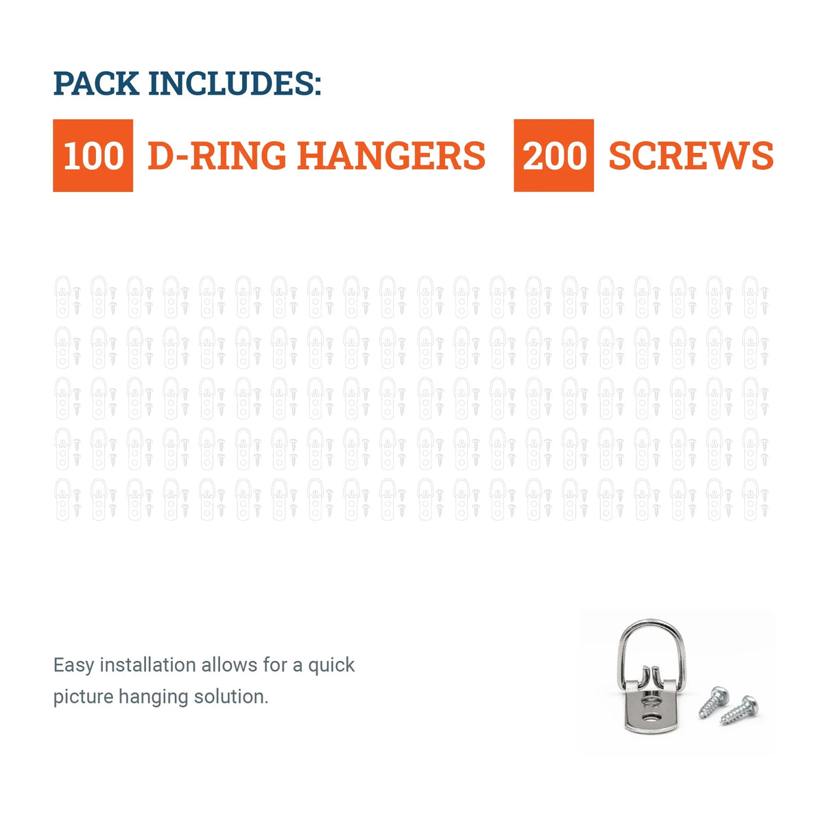 2 - Hole D - Ring - S-HWR-709X - Picture Hang Solutions