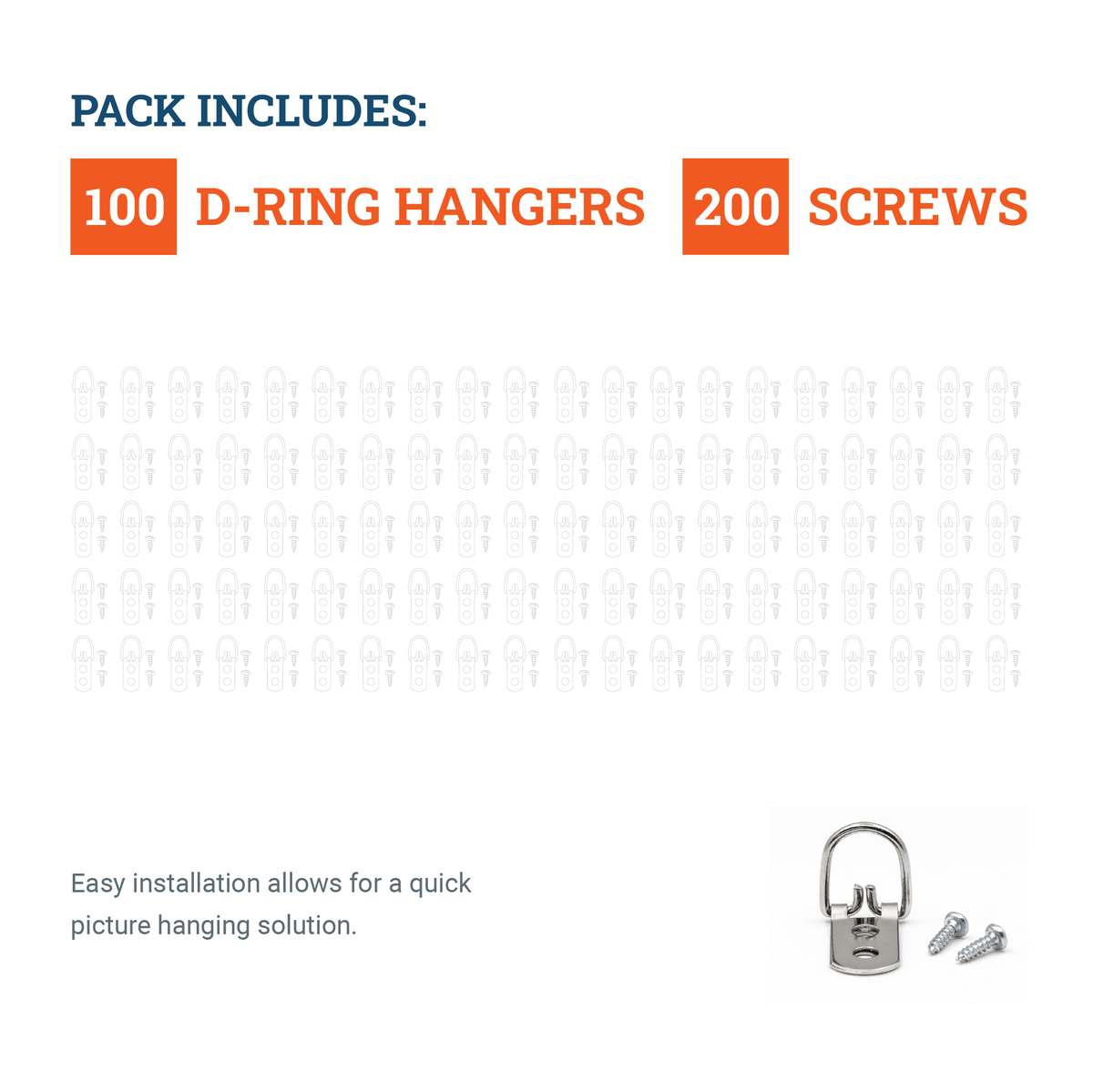 2 - Hole D - Ring - S-HWR-709X - Picture Hang Solutions