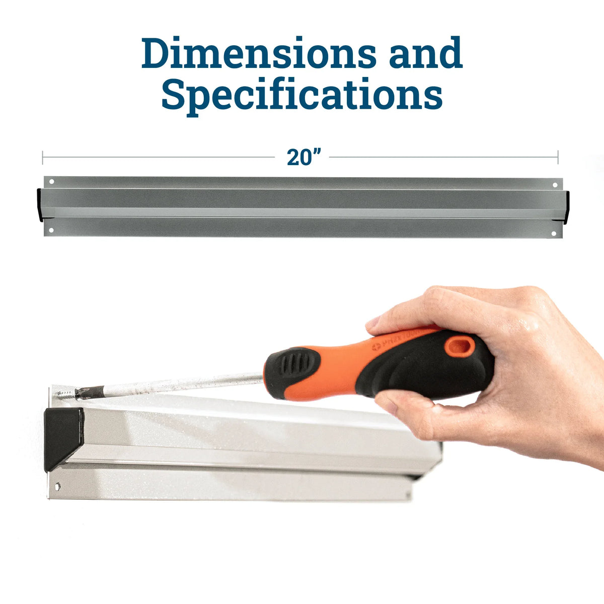 20 - Inch Clip - it Paper Rail - S-HWR-CLIPIT20 - Picture Hang Solutions