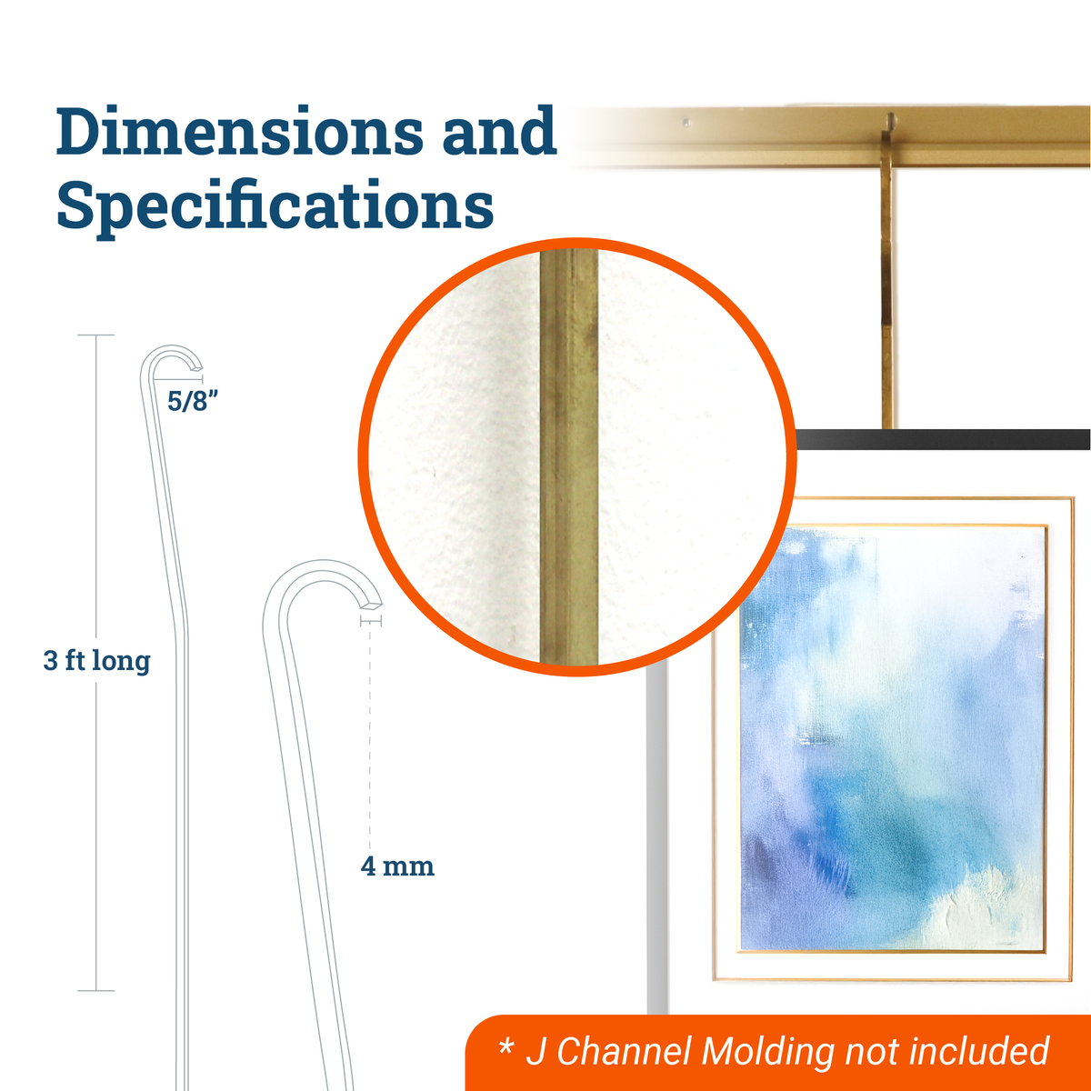 Brass Gallery Rod 3 Foot