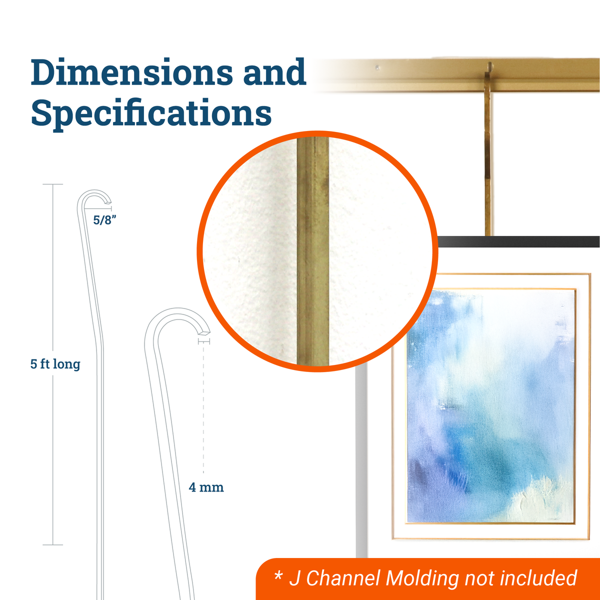 Brass Gallery Rod 5 Foot