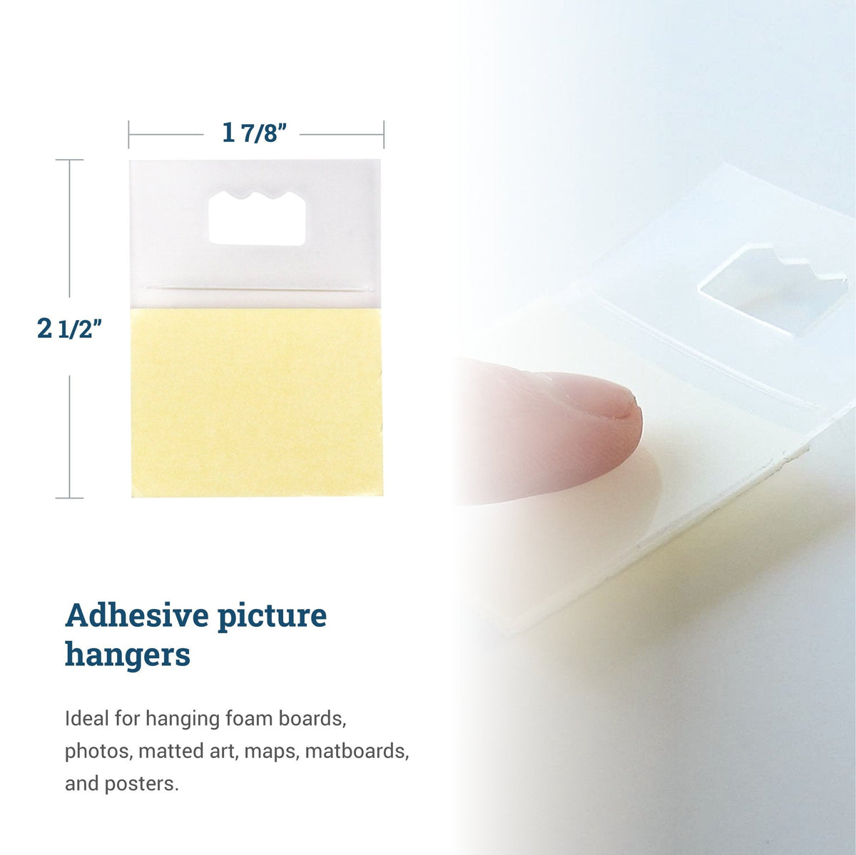 Adhesive Picture Hanger | Zig - Zag Hanger - S-HWR-108X - Picture Hang Solutions