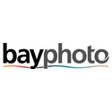 Bayphoto logo with black and gray lettering accented by a colorful wavy line beneath.