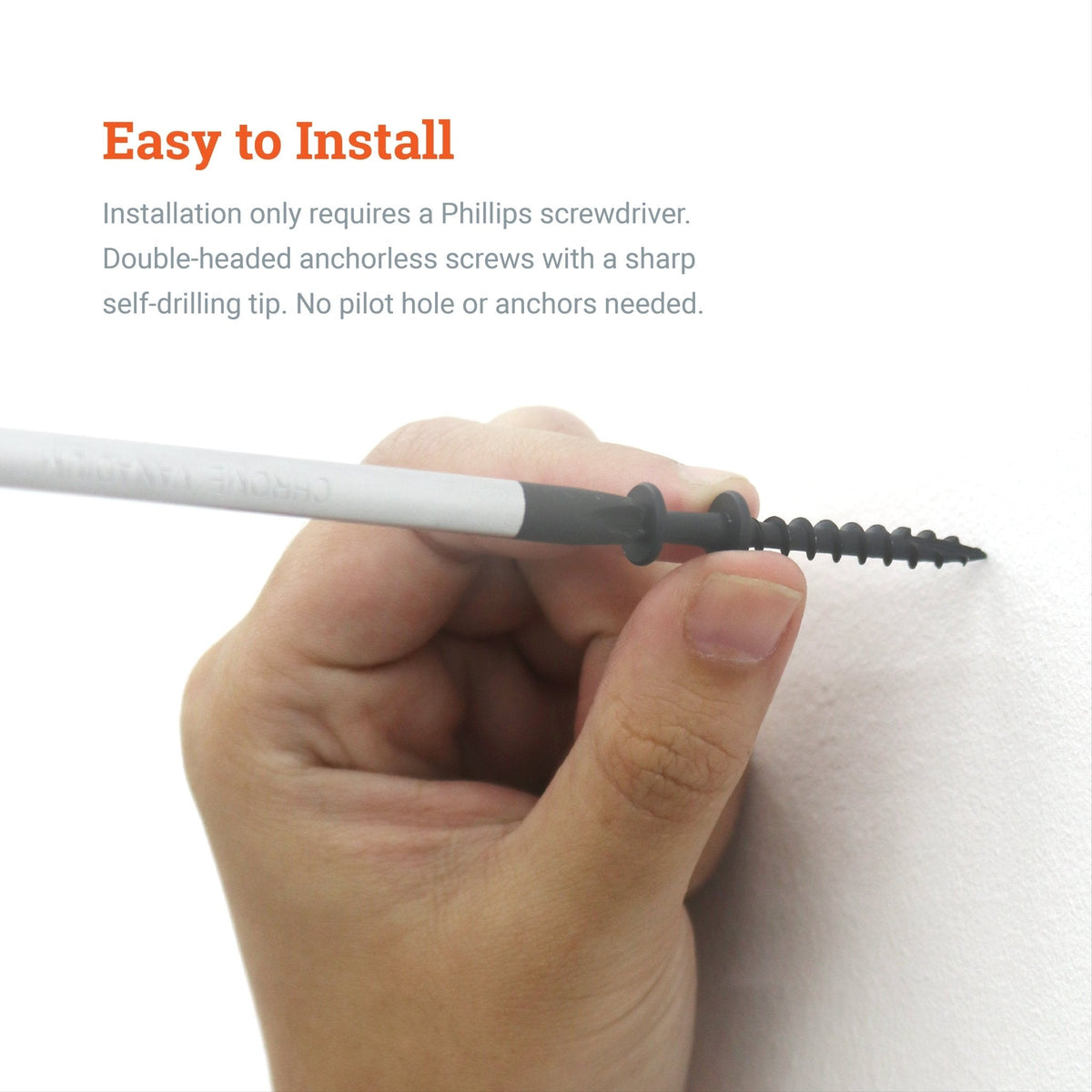 Bear Claw Screw Hanger - Black - S-SC-BEARBX - Picture Hang Solutions