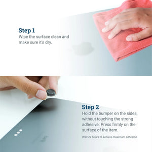 Black Anti - Slip Rubber Bumpers for Hanging Pictures - S-HWR-124-BXX - Picture Hang Solutions