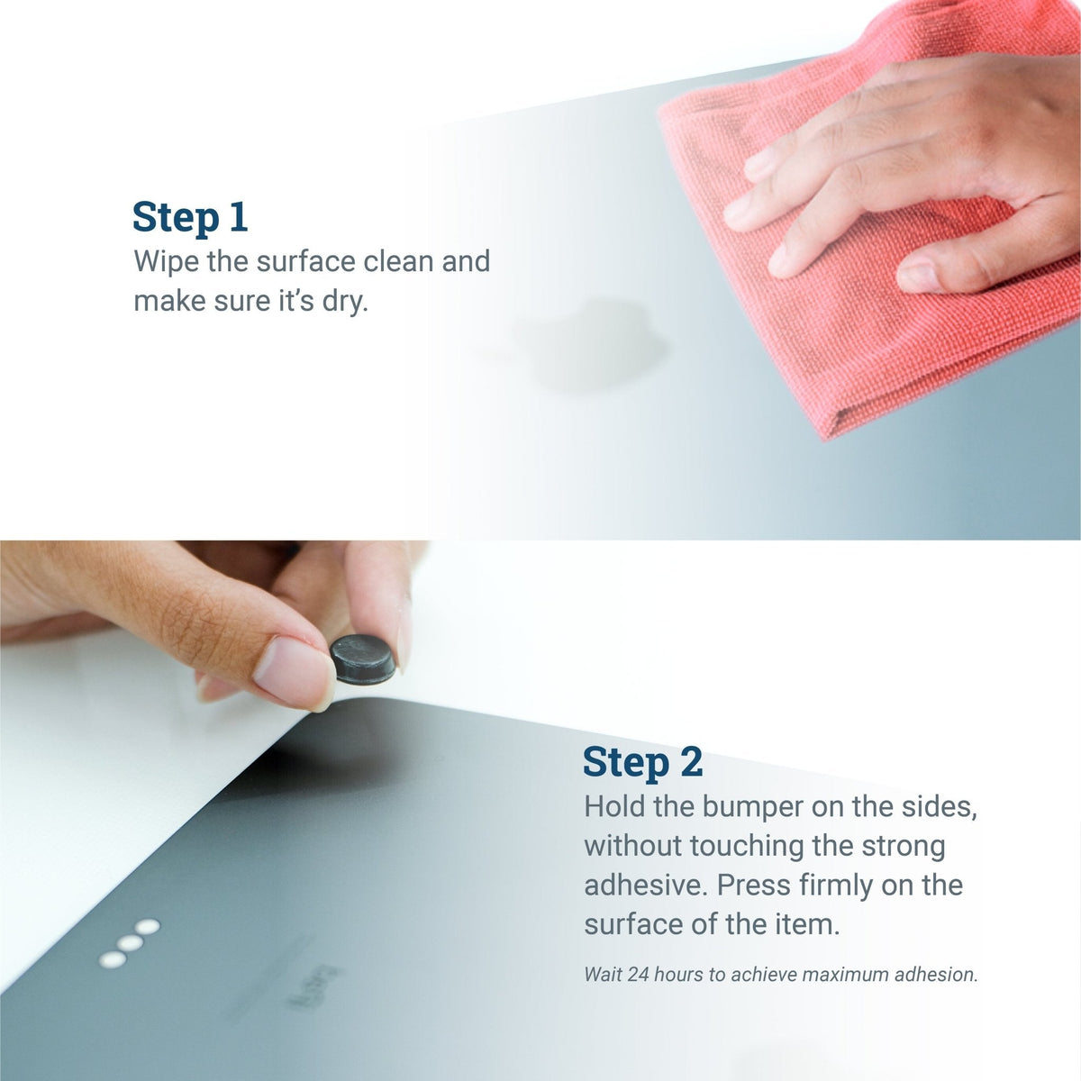 Black Anti - Slip Rubber Bumpers for Hanging Pictures - S-HWR-124-BXX - Picture Hang Solutions