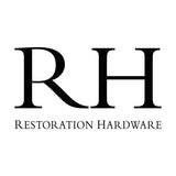 Black ’rh’ logo with the text ’restoration hardware’ beneath it.