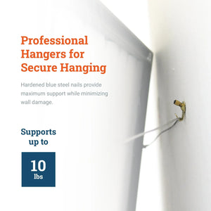 Brass 10 lb Hook - S-HWR-2332-10X - Picture Hang Solutions