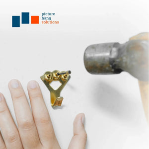 Brass 100 lb Hook  S-HWR-2332-100X - Picture Hang Solutions