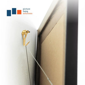 Brass 100 lb Hook - S-HWR-2332-100X - Picture Hang Solutions