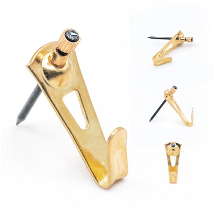 Brass 30 lb Hook - S-HWR-2332-30X - Picture Hang Solutions