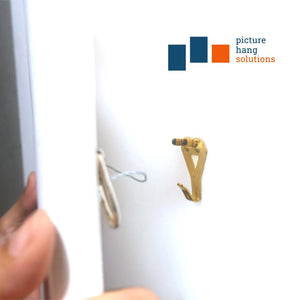 Brass 50 lb Hook - S-HWR-2332-50X - Picture Hang Solutions