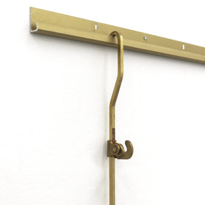 Brass Gallery Rod Kit - S-BGS-KIT - Picture Hang Solutions