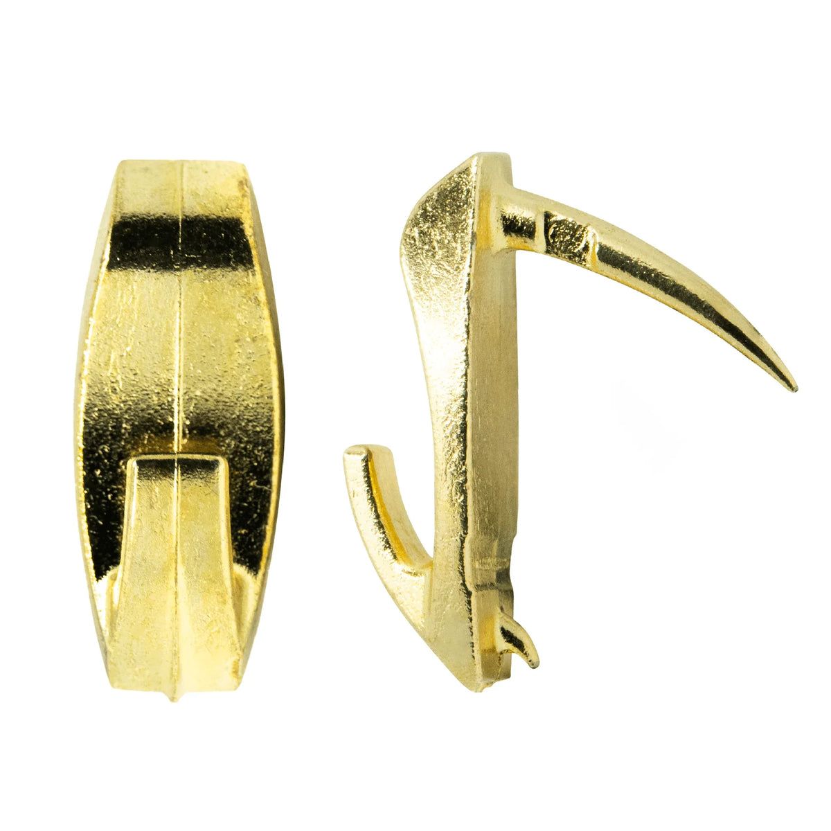 Brass Wall Biter Picture Hanger in Medium - S-HWR-WBM - Picture Hang Solutions