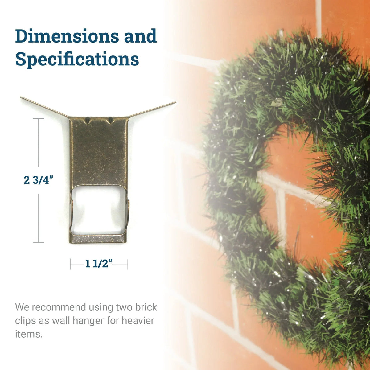 Brick Clips - S-HWR-216 - Picture Hang Solutions