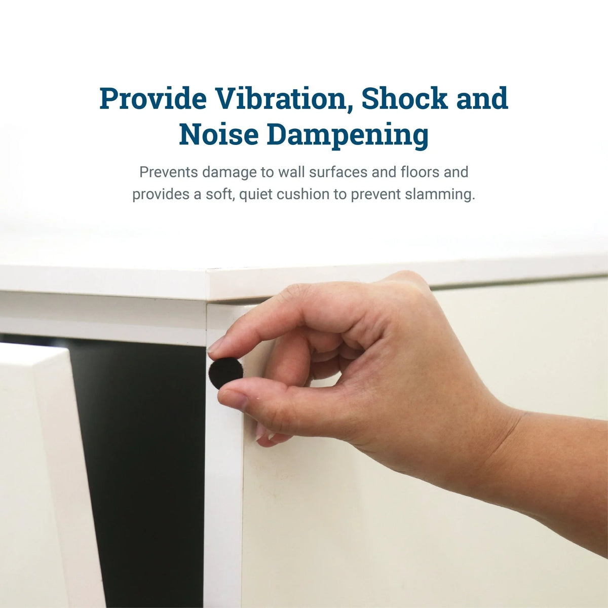 Brown Felt Bumpers for Hanging Pictures - Felt Furniture Bumpers - S-HWR-105C - Picture Hang Solutions