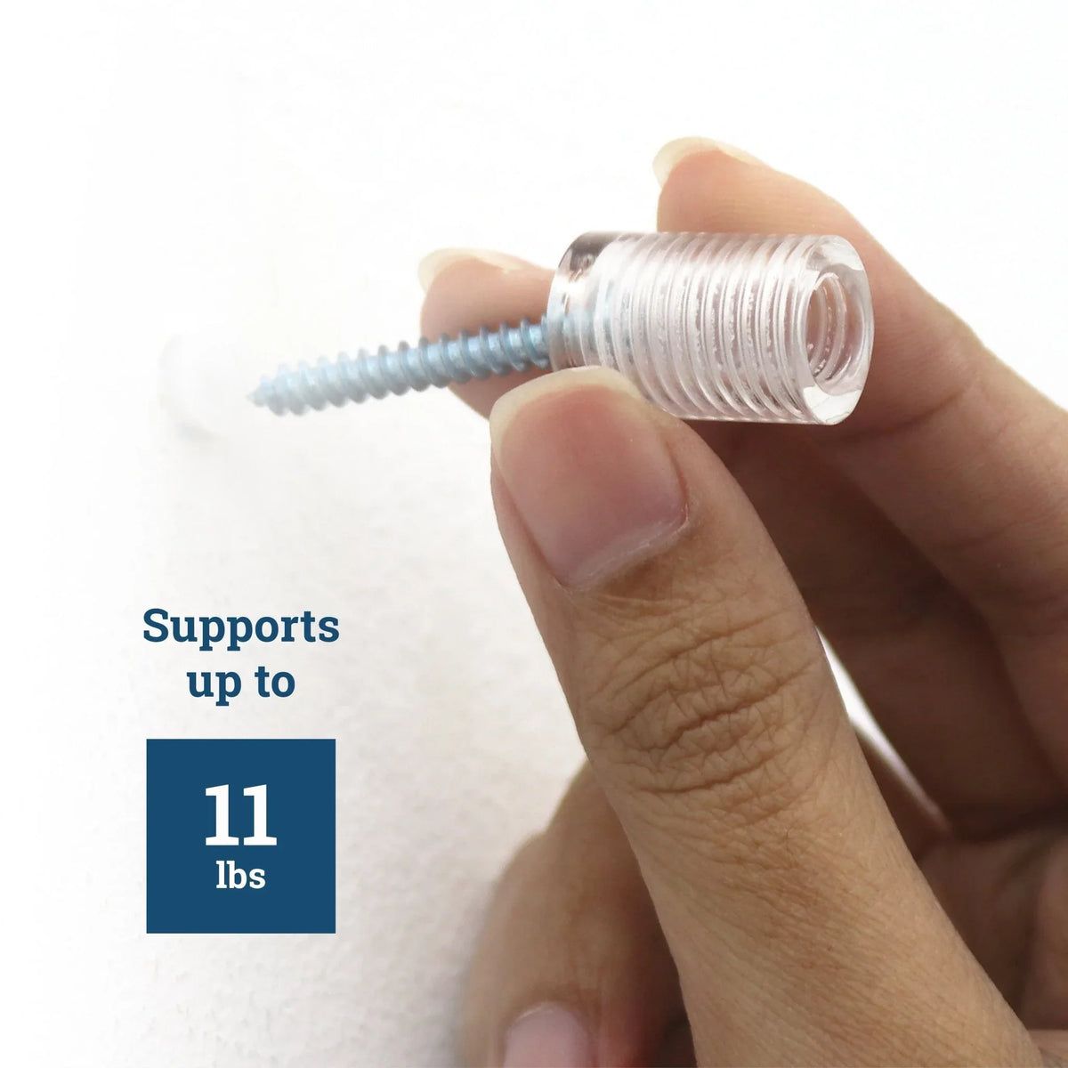 Clear Acrylic Display Sign Standoff 13mm x 19mm - S-SO-1319AC - Picture Hang Solutions