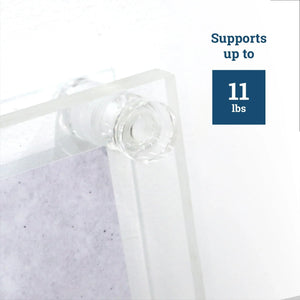 Clear Acrylic Display Sign Standoff 19mm x 25mm - S-SO-1925AC - Picture Hang Solutions
