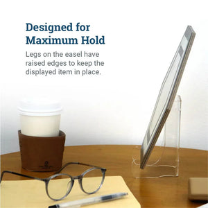 Clear Acrylic Easel - 6” - S-HWR-EASEL - Picture Hang Solutions