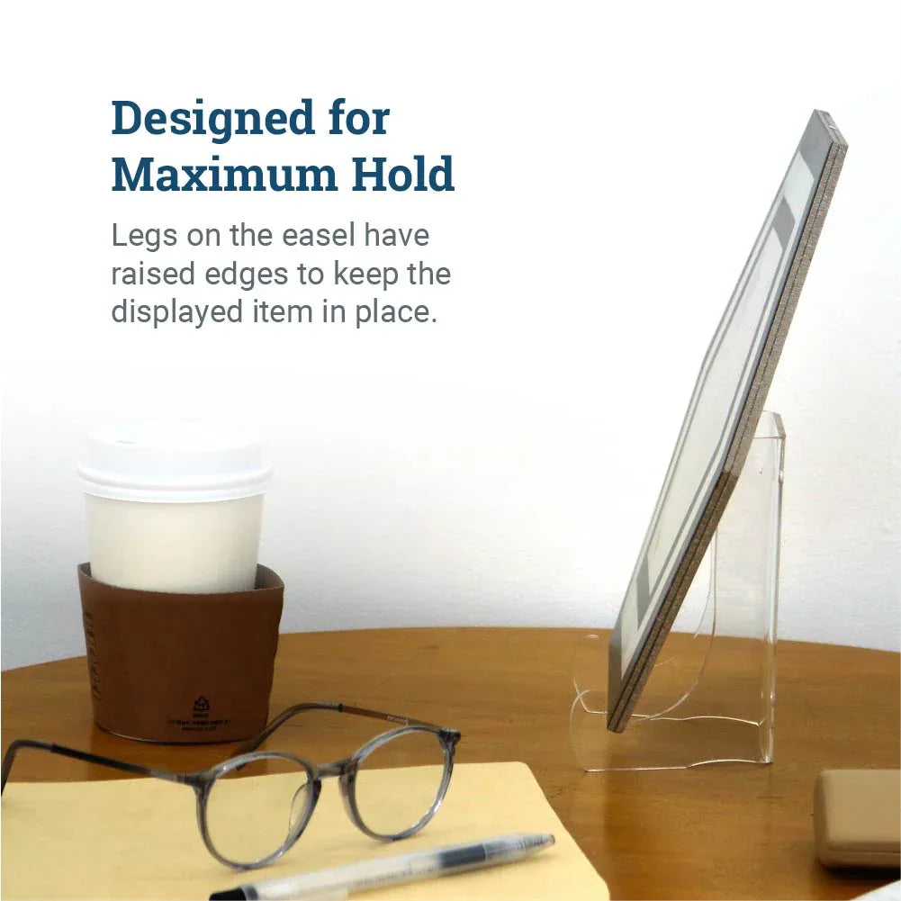 Clear Acrylic Easel - 6” - S-HWR-EASEL - Picture Hang Solutions