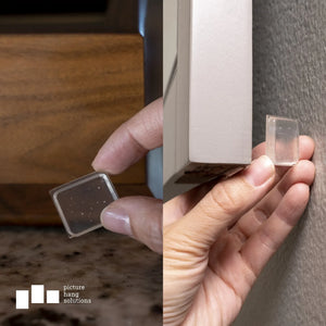 Clear Adhesive Rubber Feet - S-BMP-SQ1XX - Picture Hang Solutions