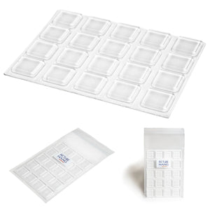 Clear Adhesive Rubber Feet - S-BMP-SQ1XX - Picture Hang Solutions