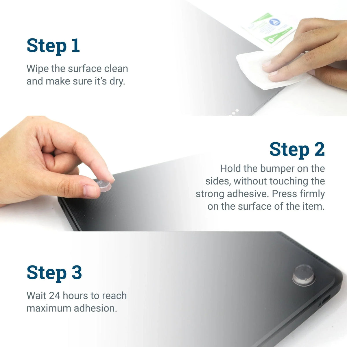 Clear Anti - Slip Rubber Bumpers for Hanging Pictures - S-HWR-124-CXX - Picture Hang Solutions