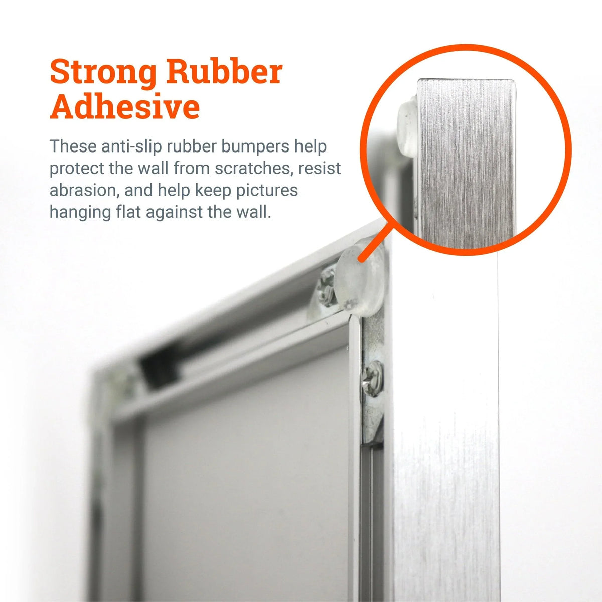 Clear Anti - Slip Rubber Bumpers for Hanging Pictures - S-HWR-124-CXX - Picture Hang Solutions