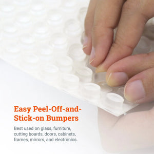 Clear Tall Rubber Bumpers for Hanging Pictures - S-HWR-125-XX - Picture Hang Solutions