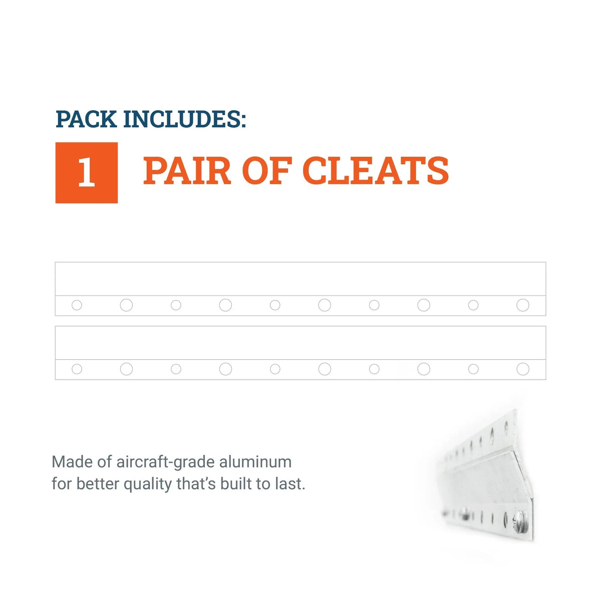 Cleat Flare 10 inch - pair - S-CLEAT-10F - Picture Hang Solutions
