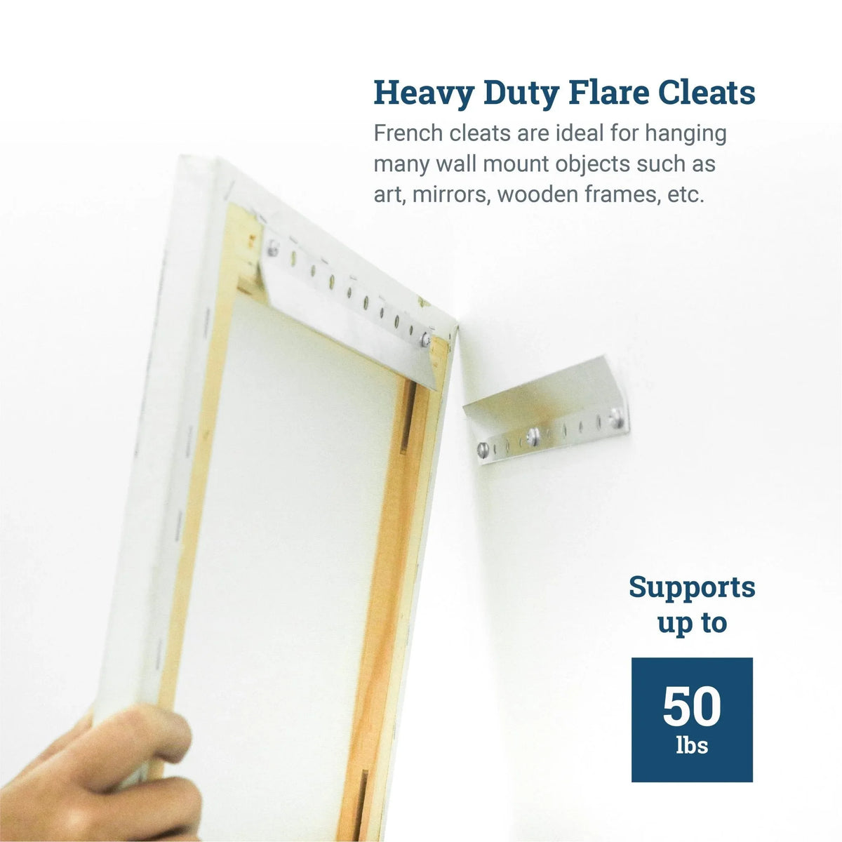 Cleat Flare 10 inch - pair - S-CLEAT-10F - Picture Hang Solutions