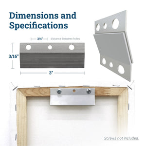 Cleat Flare 3 inch - pair - S-CLEAT-3F - Picture Hang Solutions