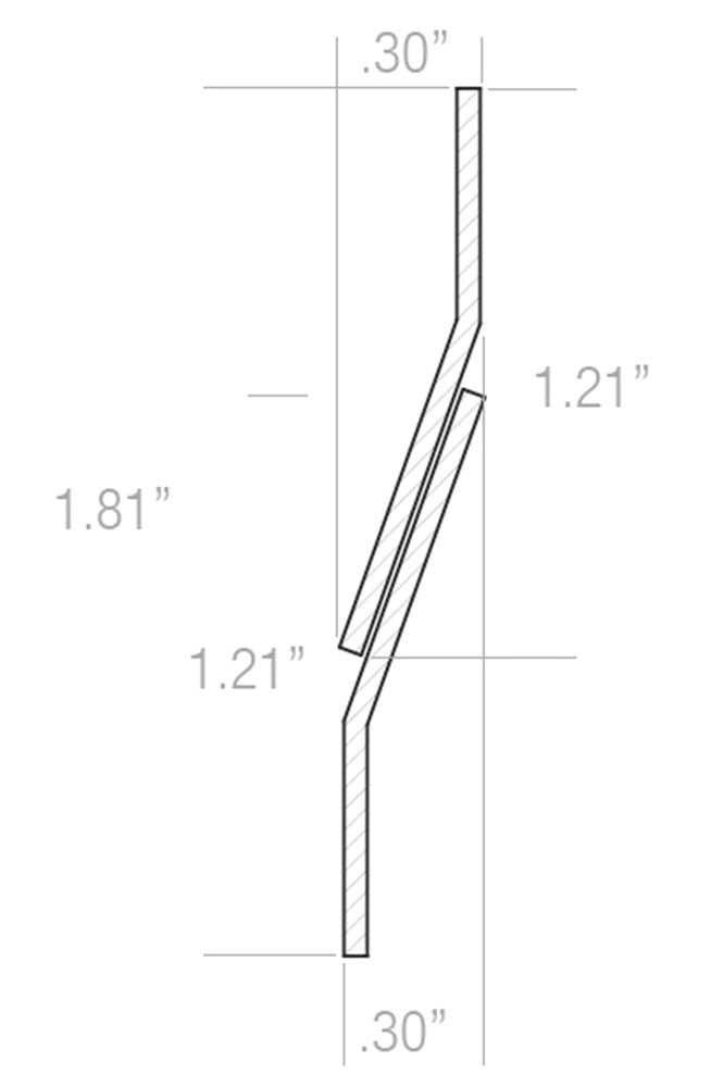 Cleat Flare 45 inch - pair - CLEAT-45F - Picture Hang Solutions